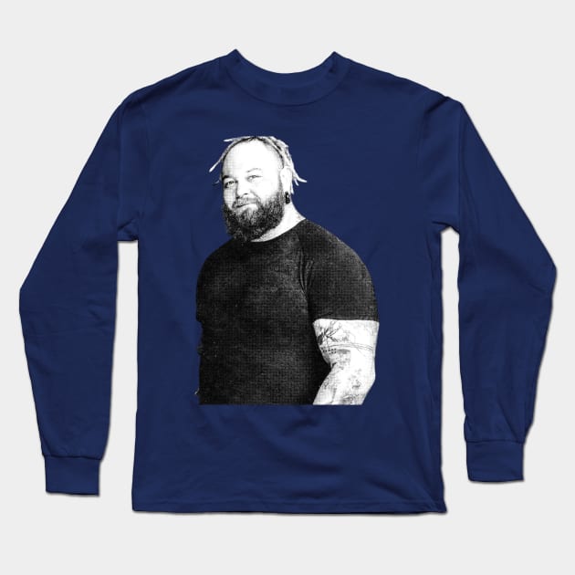 Bray wyatt Halftone Long Sleeve T-Shirt by Resdis Materials